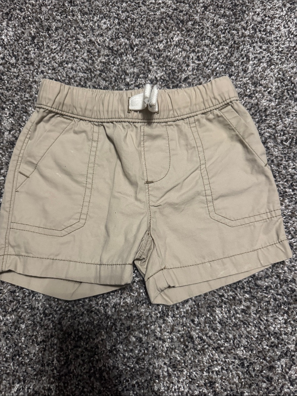 Carter's Khaki Drawstring Bermuda Shorts